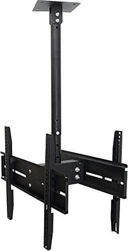 Support de plafond universel pour téléviseur à double écran LED de 32 à 55 pouces, peut supporter jusqu'à 45 kg, support multifonction avec support d'écran plat