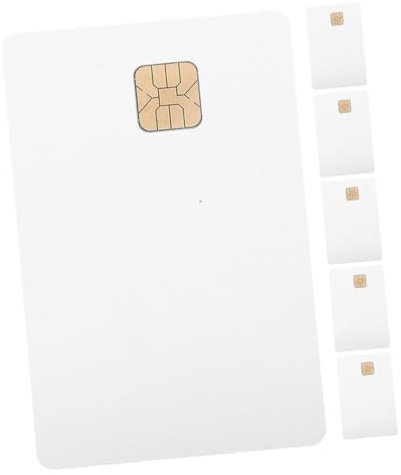 HOMSFOU 6stücke Blankokarten Mit Chip Weiße Pvc-karten Bedruckbar Ausweiskarten Für Mitarbeiter Hotelschlüsselkarten Für Home Office