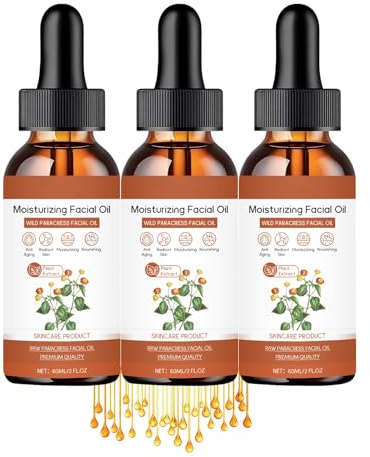 Ansiktsolja, Blomma Spilanthes Ansiktsolja Organiskt Serum, Djup fuktgivande, Minskar rynkor | Fina linjer och tecken på åldrande, Intensiv hudfuktning (3 st)