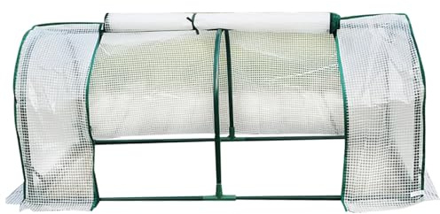 Hperu 47x24x19 Zoll Mini-Gewächshaus mit Rahmen und Abdeckung – Tragbares Pop-up-Wachstumszelt für Winterpflanzen, Blumen, Kräuter und Gemüse – Mini-Gewächshaus mit Rahmen Abdeckung