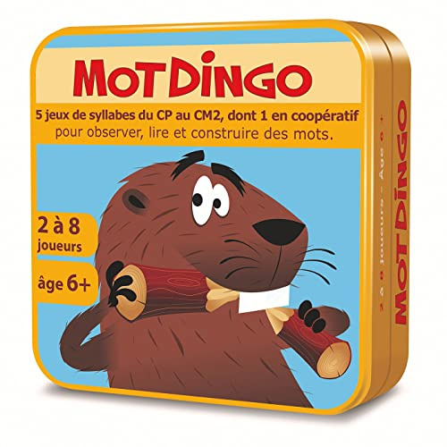 Aritma - MOTDINGO - Jeu Éducatif dès 6 ans - 5 Jeu de Syllabes du CP/CM2