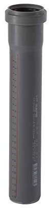 Ostendorf HTsafe HT-Rohr mit Muffe DN 50 mm 250 mm, Grau, DN 50 x 250 mm