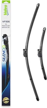 VALEO Silencio Escobilla - VF936 - Kit de Alto Rendimiento, Visibilidad Superior en Carretera, Fácil Instalación, Hojas Planas Originales de 700mm/400mm - Delanteras - Juego de 2 Escobillas - 577936