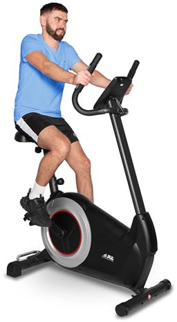 JLL JF600 PRO Upright Exercise Bike For Home, Adjustable Electro Magnetic Exercise Bike, 6KG Flywheel Gym Bike, Tablet Holder, iConsole+ App Compatible, Heart Rate Sensor, 12 Months Warranty