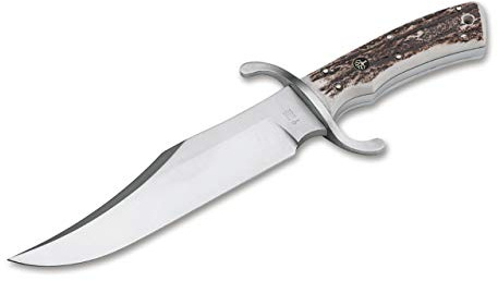 Böker Manufaktur Solingen Feststehendes Messer Bowie N690 Hirschhorn