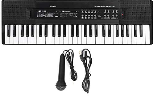 Pianoforte, tastiera di pianoforte, tastiera elettronica, tastiera di pianoforte a 54 tasti con microfono per organo elettronico e funzione di registrazione BF-5438