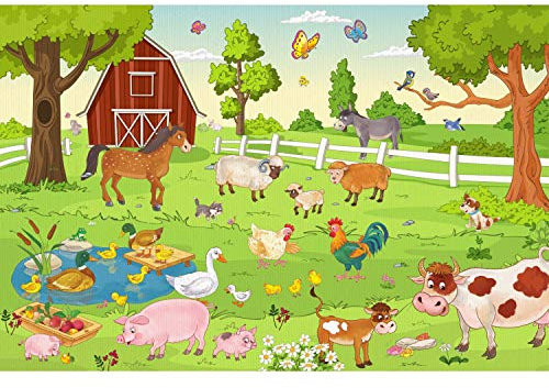 Fototapete Bauernhof Vliestapete Kinderzimmer Tapete inkl. Kleister Größe 300 x 250 cm