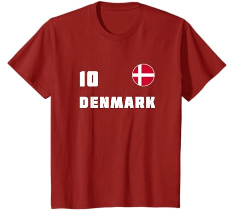 Denmark 2021 Trikot dänische Flagge T-Shirt