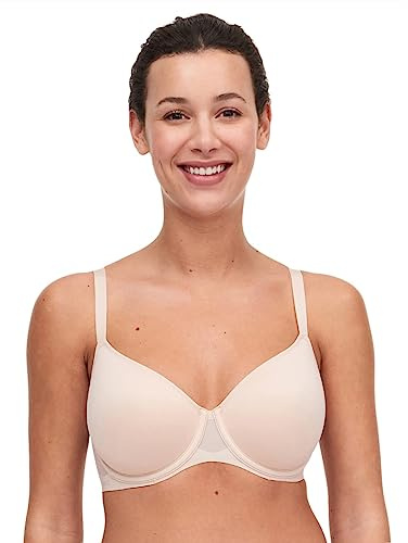 Chantelle Women's Pure Light 3/4 Spacer T-Shirt Bra, Nude Blush, 36F