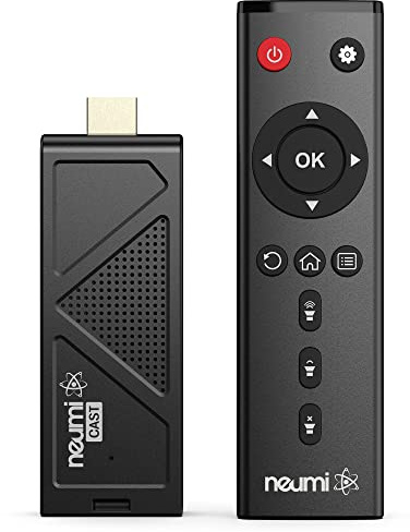 NEUMI Atom Cast 4K UHD Dongle Stick Digital Media Player, Wi-Fi Screen Mirroring Video/Photo/Music Casting, DLNA/UPnP Streaming, Reads USB Drives and Micro SD Cards, HEVC/H.265 4K/30fps, HDMI(Renewed)