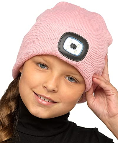 Undercover Kids Beanie LED Light Hat GL949 Pink 6-9 Years