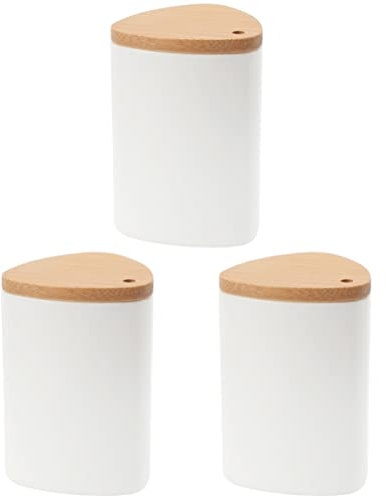STOBAZA 3stücke Toothpick Holder Mit Bambusdeckel Eleganter Zahnstocherbehälter Für Zuhause Restaurant Und Hotel Praktische Aufbewahrungslösung Für Zahnstocher Stilvolle