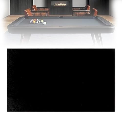 Professionelle Billard-Billardtischdecke, 7/8/9 Fuß, Standard-Billard-Billardtischdecke mit 6-teiliger Seitenumwicklung, Kammwolle + Nylon-Billardtischdecke, professionelle, langlebige 8ft black