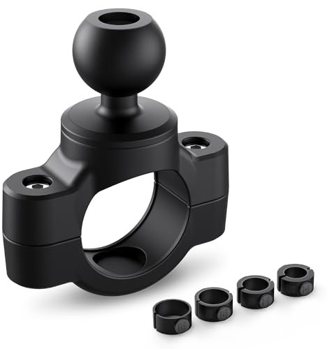 TUSITA Support Moto Guidon Base Rail avec 1 Boule de Taille B - Petite