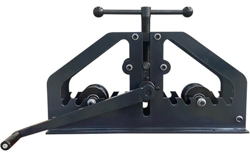 TAHALI Rohrkerbmaschine, manuelle Metallrohrbiegemaschine, Rundwalzenstrecker, Schrumpfbank-Biegeset, Rohrbieger für Flachrohre, C-Kanal, quadratisch