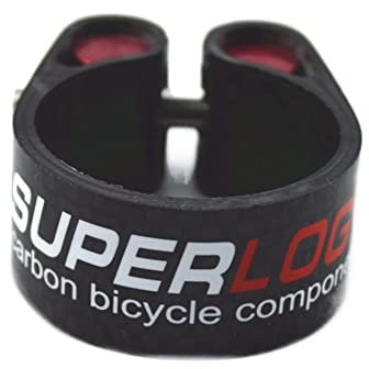 Sattelklemme 27,2/30,8/31,6 mm Fahrrad-Sattelstützenklemme Kohlefaser-Teile for Berg-MTB-Rennrad-Fahrrad-Sattelstützenklemme Fahrrad Sattelklemme (Größe : 27.2mm)
