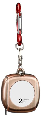 Metric Ruler Flexible Measuring Tape Keychain With Self Locking Tape Measure Waterproof Clear Scale 6.5ft
