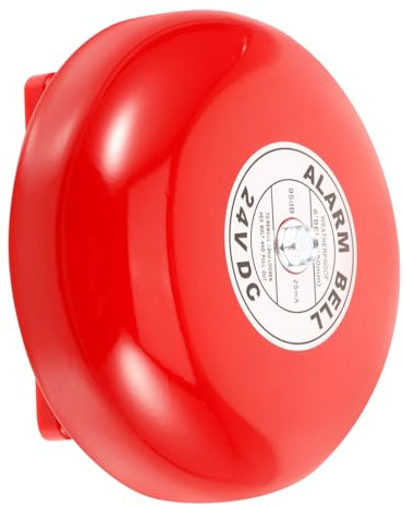 jojofuny Campanello Elettrico 24v Alta Potenza Per Allarme Antincendio Industriale, Campana Di Sicurezza Per Evacuazione Ascensori e Emergenze, Installazione Semplice e Alimentazione Stabile
