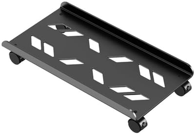 Support de moniteur réglable, support mobile avec roulettes verrouillables, support de châssis simple, support de boîtier PC mobile pour la plupart des PC sous le bras de bureau à domicile, moniteur