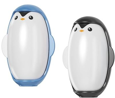 2 Stück Mini Fusselrolle Wiederverwendbar,Tierhaarentferner Klebrige Fusselrollen Ball,Wiederverwendbarer Fusselrolle,Waschbarer Tragbarer Aufkleber für Tierhaare Kleidung Haare Staub(Schwarz+Blau)