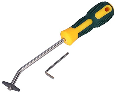 TYCIONG Herramienta para Quitar Lechada, Limpiador de Lechada Manual Profesional con Ergonómico para Quitar Juntas de Azulejos, Acero Inoxidable y Material Plástico