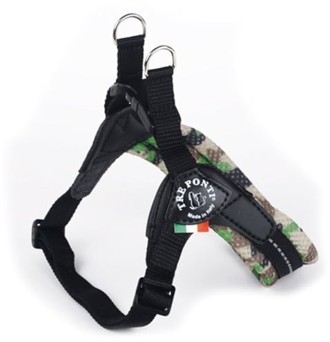 TRE Ponti Easy Fit Soft Mesh Verstellbarer Bauchgurt div. Größen und Farben, Farbe:Camouflage grün, Größe:Gr.1.5/30-40 cm/bis 4 kg