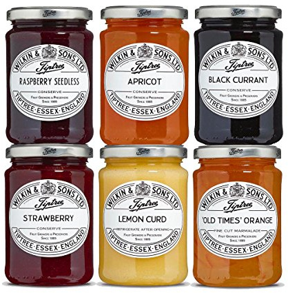 Tiptree Jam, Marmalade & Curd Variety Box (Pack of 6)