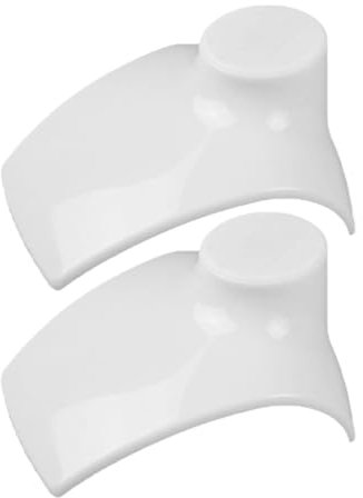 MILISTEN 2Pcs Weiß Halskette Kette Schmuck Büste Display Halter Ständer Halskette Mannequin Stehen Anhänger Kette Ohrringe Organizer für Schaufenster Regal