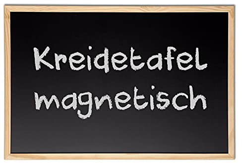 Kreidetafel Schultafel magnetisch, 30 x 40 cm mit Holzrahmen