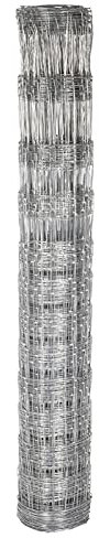 VOSS.farming 50m Wildzaun 150/13/15 Drahtzaun 150cm hoch verzinkt Knotengittergeflecht, Wildabwehr, Forstzaun 2,0mm Draht, Weidezaun, Verbissschutz
