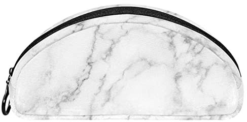 Lurnise Mäppchen Schwarzer Und Weißer Marmor Weicher Reißverschluss-Bleistift-Organizer, Make-Up-Taschen