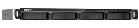 QNAP TS-435XeU-4G Rackmount-NAS mit 4 Einschüben 2,5GbE/10GbE-Konnektivität, M.2 NVMe SSD-Caching Bundle mit 4x3TB Seagate IronWolf HD