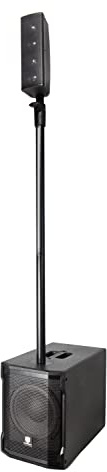 PRORECK CLUB 2000 10-inch 1000W Powered PA Loud Speaker System Combo Set With DSP, TWS Bluetooth, Column Array Speaker And 10 inch Subwoofer for Meeting, Speeches, Churches, Performances, DJ Gig, Live
