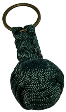BLUECHOLON Porte-clés boule cordon ou cuir, porte-clés homme femme tressé en forme de boule. Porte-clés voiture moto