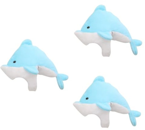 ifundom 3stücke Plüsch Delphin Hut Lustige Kopfbedeckung Für Cosplay Und Partys Bunte Tiermütze Als Witziges Foto-requisit Für Festivals Und Feiern Aus Hochwertigem Material Gefertigt