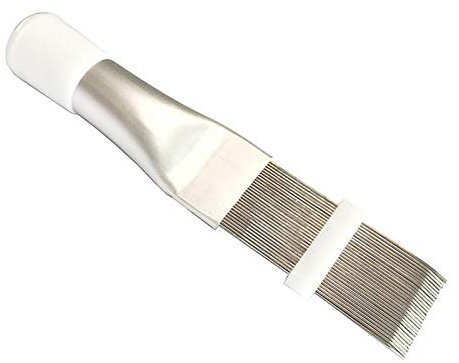 Peine de condensador - Peine de aletas de acero inoxidable, cepillo de limpieza de aletas de CA | Reparación de limpiador de aletas de aire acondicionado portátil también, cepillo limpiador de peinado