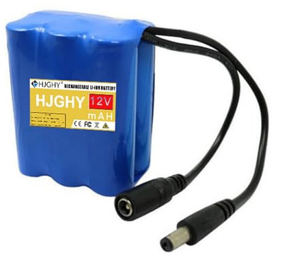 HJGHY Batería de Litio Recargable de 12 V, 4400 mAh, 6000 mAh, portátil, para luz Solar o Dispositivo eléctrico,12v,4400mAh