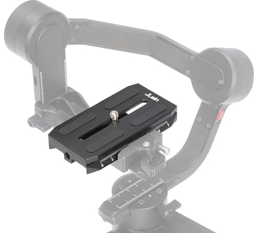 Hersmay Kamera-Schnellwechselplatte für Zhiyun Crane 2 3 LAB Weebill 2 3 Weebill-S Gimbal-Stabilisator, kompatibel mit Manfrotto 501HDV 503HDV 701HDV MH055M0-Q5 Stativkopf