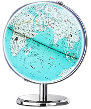 ZONABSQQ Globo terrestre Globo ， Decorazioni per la casa ， Regalo di Compleanno per Studenti delle scuole primarie ， Globo Luminoso Notturno ， Regalo educativo ， Rosa, Blu Bellezza e funzionalità