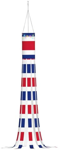 Windsack mit Flagge von Costa Rica, Halloween-Serie, Geister-Thema, hängende Outdoor-Dekorationen, 150 cm