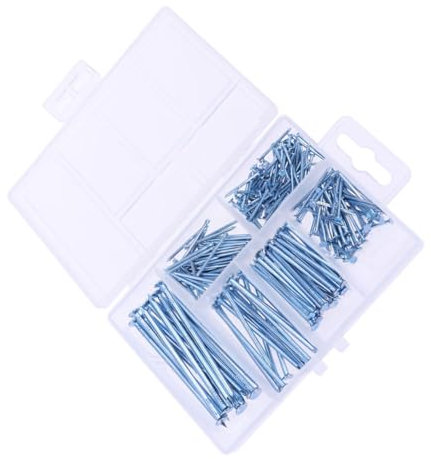 iplusmile 240stücke Teiliges Nagelset Aus Verzinktem Stahl Rundkopf-holznägel Zum Bilderaufhängen Und Basteln Rostbeständig Vielseitiges Sortiment Für Heimwerker Und Holzarbeiten