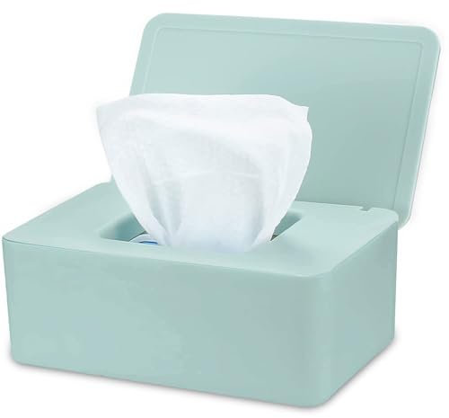 Feuchttüchter Box,Kunststoff Feuchttücher Spender, Aufbewahrungsbox für Feuchttücher,Servietten Box mit Deckel,Tissue AufbewahrungskofferToilettenpapier Box,Baby Tücher Fall