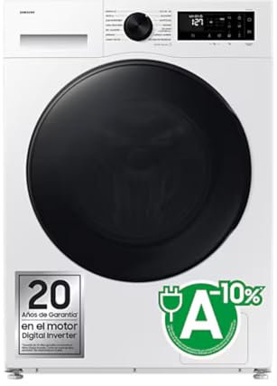 Samsung Lavasecadora AI 11kg/6kg AI EcoBubble™ Clase D/A Blanca WD11DG5B15BEEC