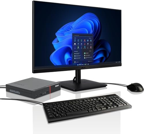 All-in-One Paket Lenovo 24-Zoll Ryzen3 Quad-Core Computer mit 3 Jahren Garantie! Ryzen3 2200GE 4x3.6 GHz, 16 GB, 512 GB SSD, Vega 8, WLAN, Bluetooth, USB 3, Windows 11, MS Office - 8011