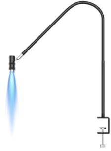 Jolsaawie Lampada UV per ciglia da 6 W – Estensione delle ciglia e asciuga unghie, collo d'oca flessibile a 360°, luce polimerizzante con colla UV per uso professionale A