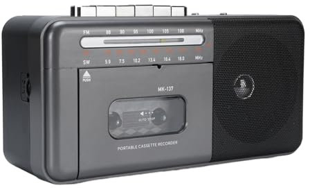 YUEHISY Altavoz de Reproductor de Cassette Portátil con Carga USB, Antena Larga, Apariencia Retro, Operación Fácil, Liviana, para Viajar en Casa Al Aire Libre (Enchufe de la UE)