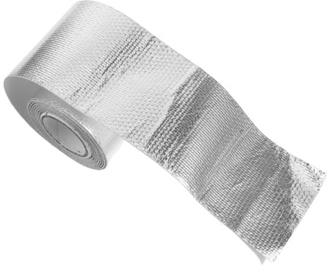 Hemobllo 5M Adhésif de Protection Thermique Aluminium Bande Résistante Aux Températures pour Échappement Automobile Installation Facile et Durable Ruban Isolant
