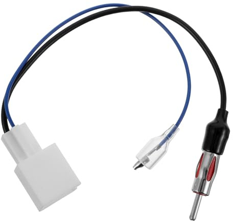 Anneome Adaptador de Cable de Antena para Radio de Coche Amplificado Compatible con Toyota Conector Din para Arnés de Cable Estéreo Mejora Señal Fm y Facilita Instalación Rápida