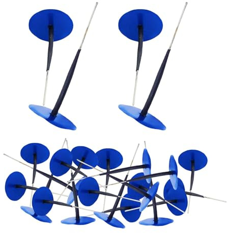 Folpus 24 Piezas Parche Reparación Neumáticos Set Hongo Kit Tapón Fugas Fácil de Usar Adecuado para Automóviles s Talleres, 3 Mm X 3.5 Cm