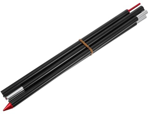DOITOOL Poteau de Soutien en Alliage D'aluminium Renforcé 5 Sections, Tige de Canopée Télescopique Résistante au Vent pour Auvent et Bâche de Tente, Support Léger et Compact pour Camping